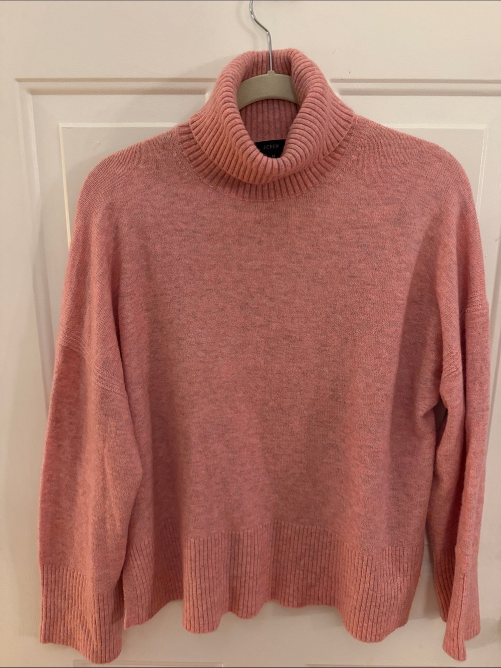 J. Crew Rose Pink Turtleneck Sweater